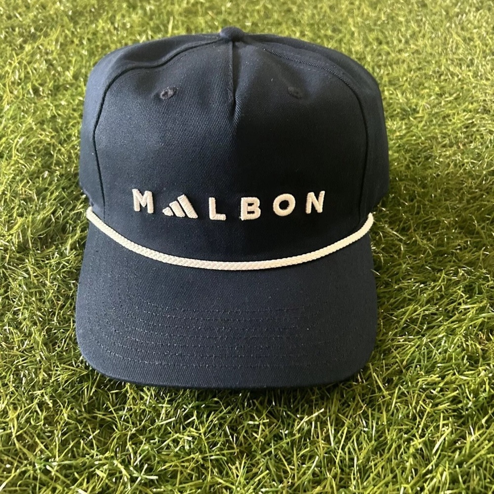 Malbon Golf x Adidas 5 Panel Rope Hat Crosby Collection Navy